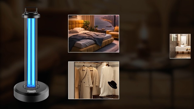 38W UV Light Sanitizer, Ultraviolet Lamp with Remote Control for